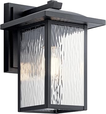 Kichler Capanna 13.25 Outdoor Wall Light, Black, 49925BK