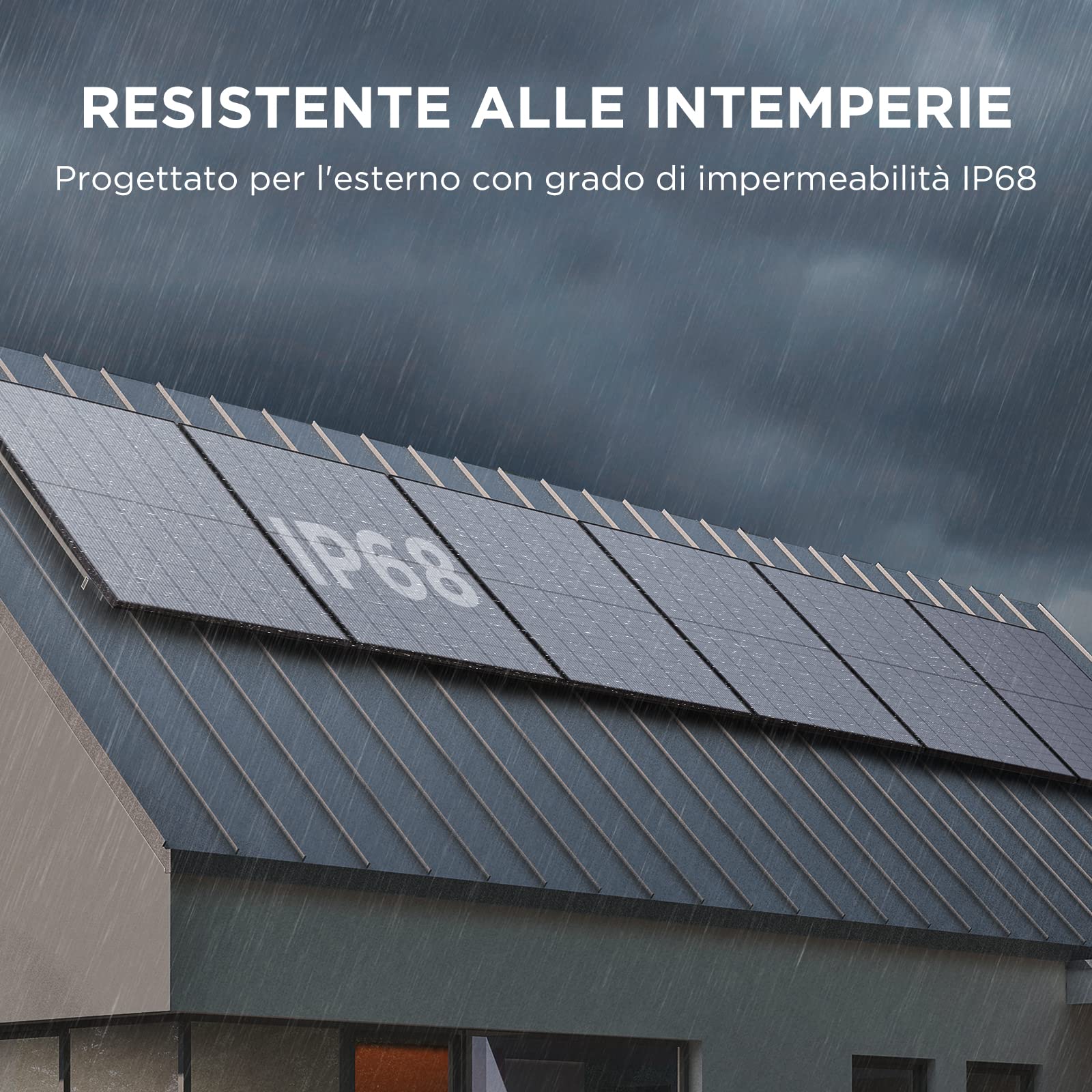 ECOFLOW Pannello solare rigido 2x400W, pannello solare monocristallino ad alta efficienza per alimentazione fotovoltaica domestica, per il camper, gli edifici off-grid