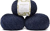 Vista 32 de Juego de 3 madejas 100% de lana de alpaca bebé, peso voluminoso, fabricadas en Perú, celestial suave y perfecto para tejer y tejer a ganchillo