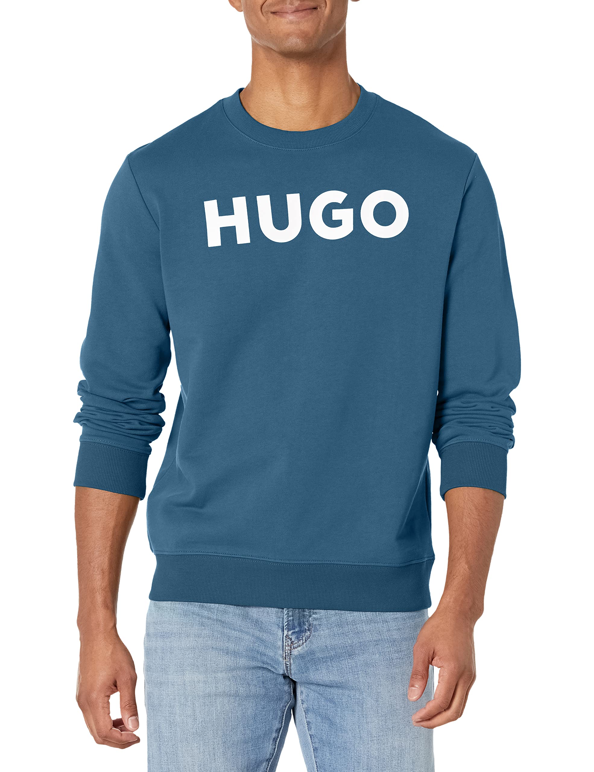 HUGOMen's Big Logo Pullover Sweatshirt