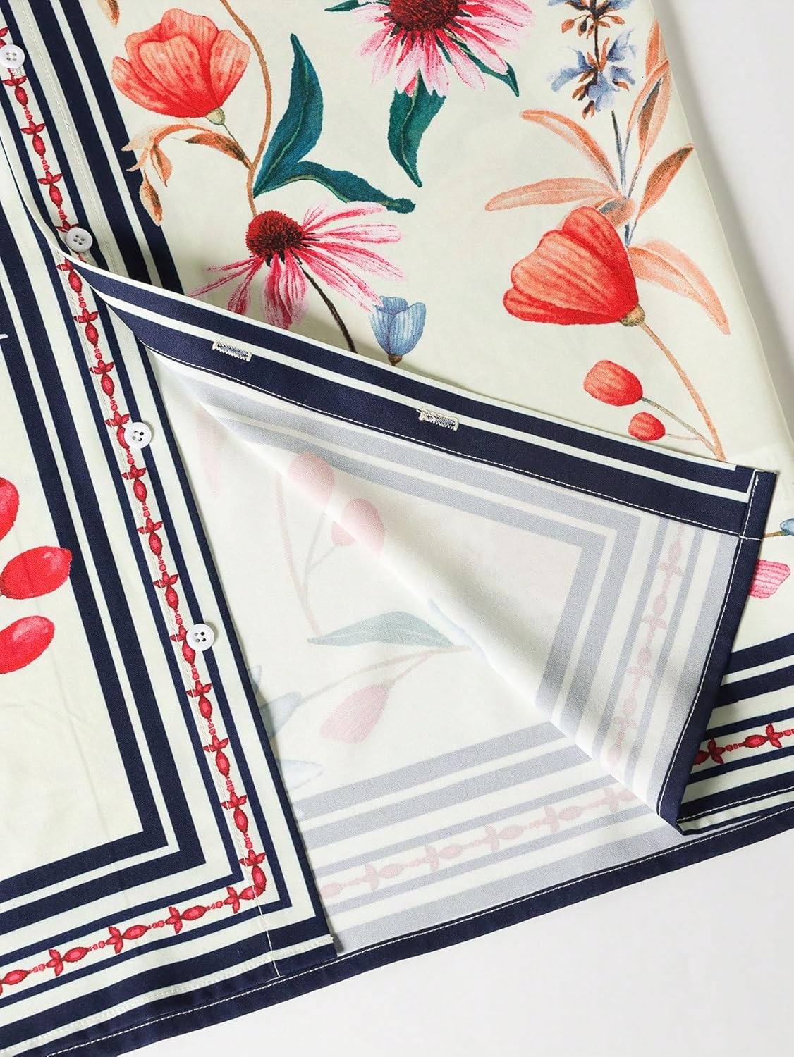 OYOANGLE Men's Short Sleeve Hawaiian Shirts Floral Button Down Shirt Summer Beach Tops - Image 6