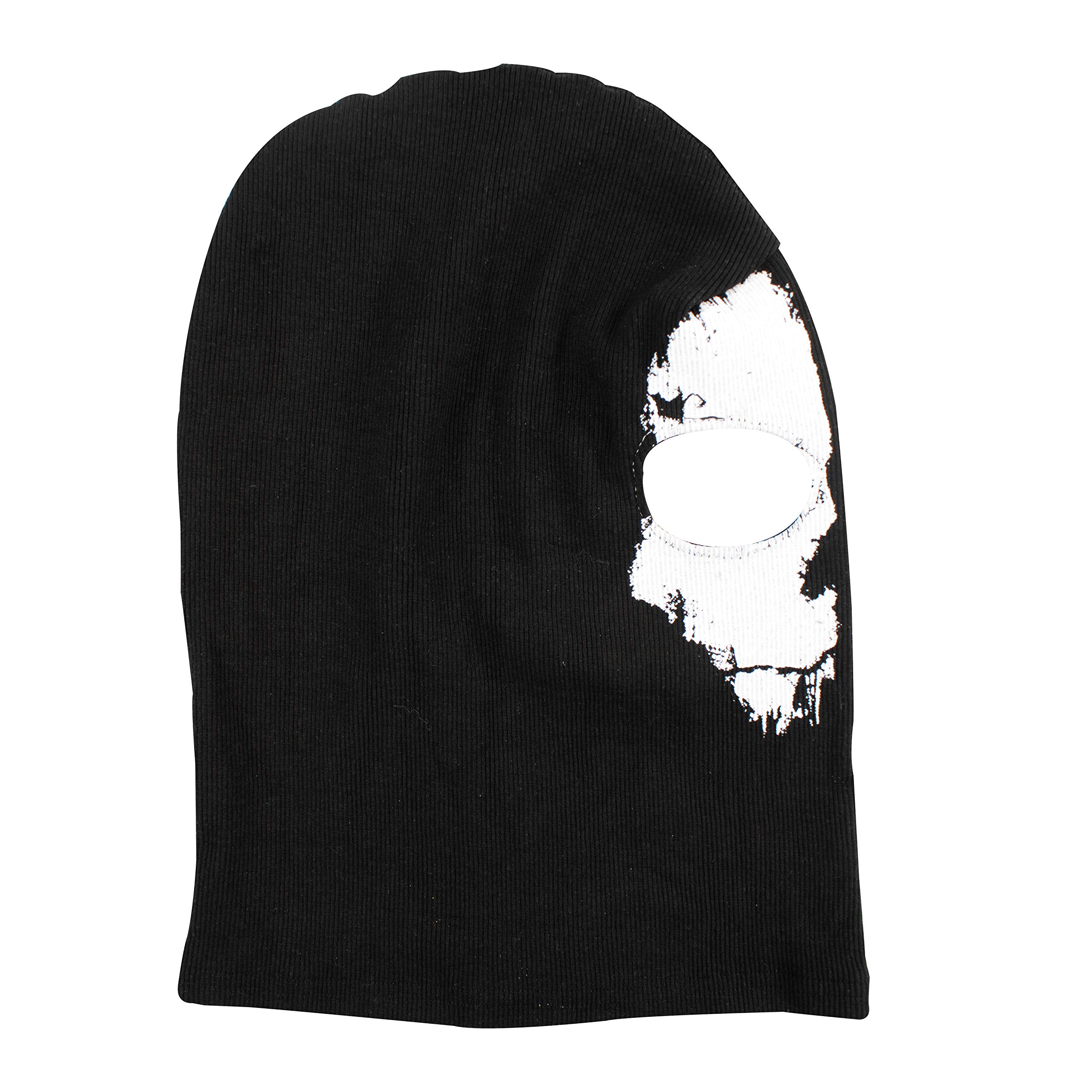 TRIXES Ghost Mask- Balaclava pour Hommes - Masque Complet d'horreur , de Ski pour Costume de Robe de Fantaisie - Cosplay - Airsoft Motorcycling Paintball - One Size - Colour Black