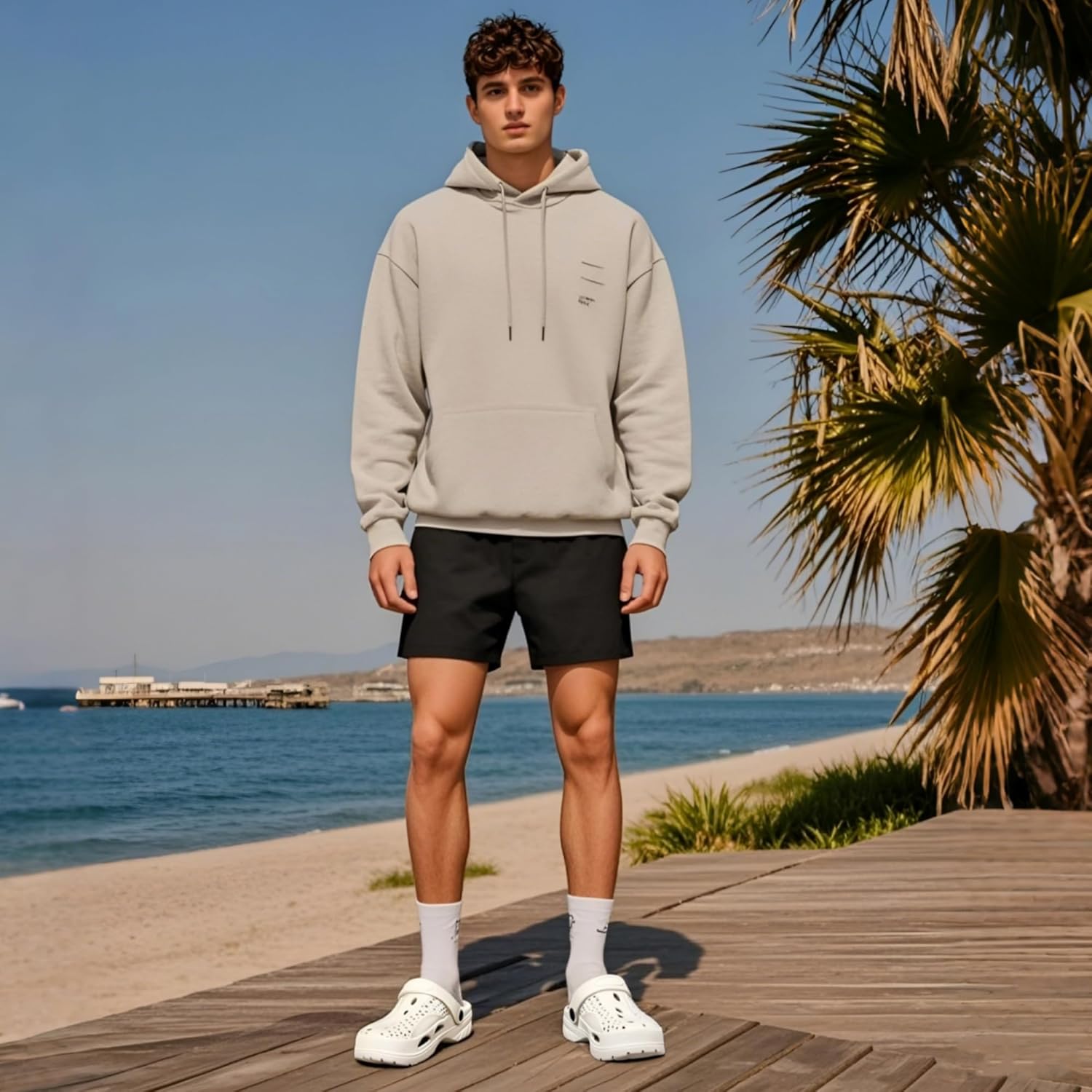 SOSOWHLTE Men's Women's Arch Support Clogs,Unisex Garden Shoes Comfortable Slip-on Outdoor Sandals Slippers for Beach Casual - Image 2