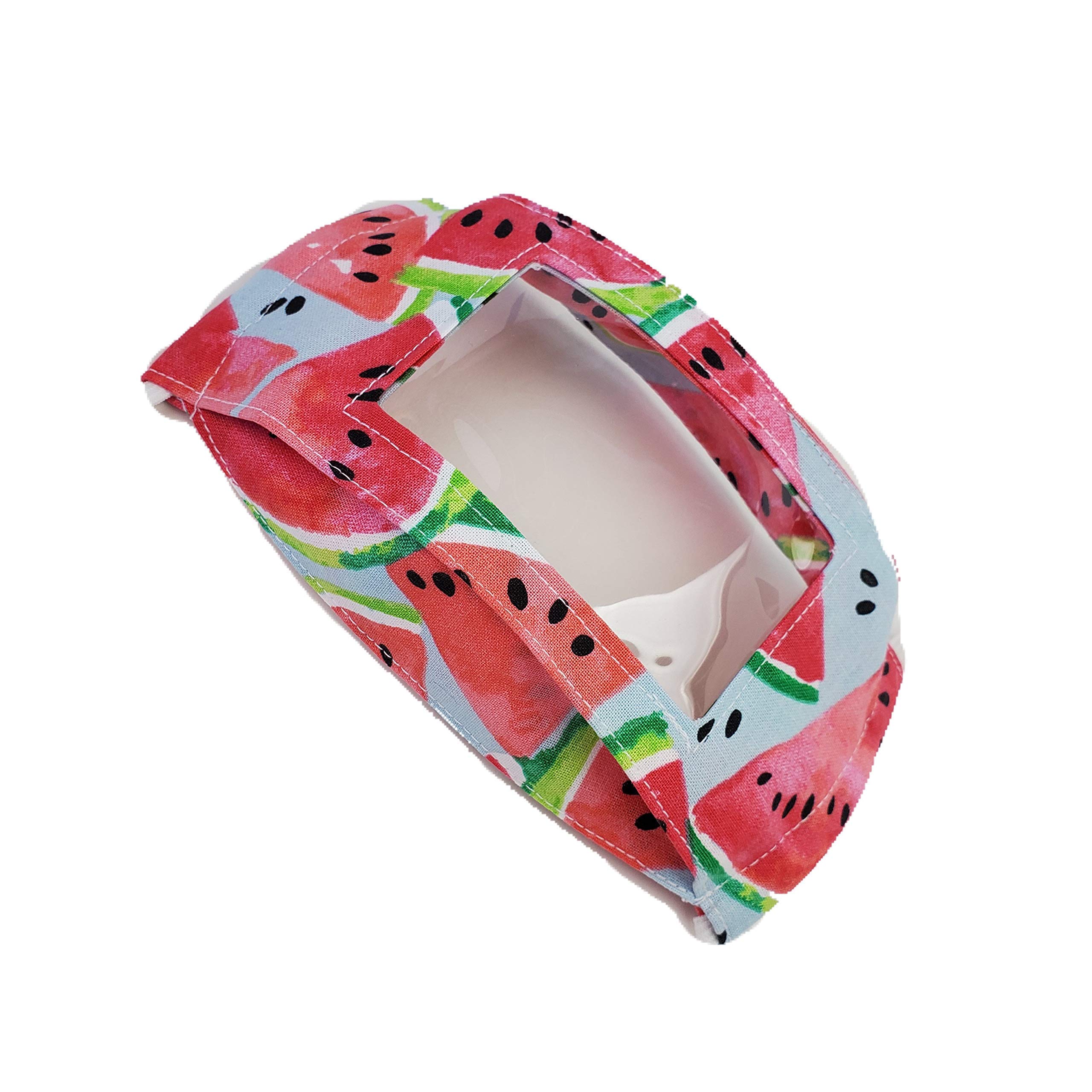 Clear Window Face Mask for Teachers, Speech Pathologists, Trainers, the Deaf, and Hearing Impaired - Watermelon