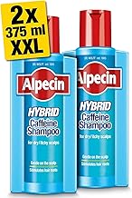 Alpecin Hybrid Shampoo 2x 375ml | Natural Hair Growth Shampoo for Sensitive and Dry Scalps | Energizer for Strong Hair | Hair Care for Men Made in Germany