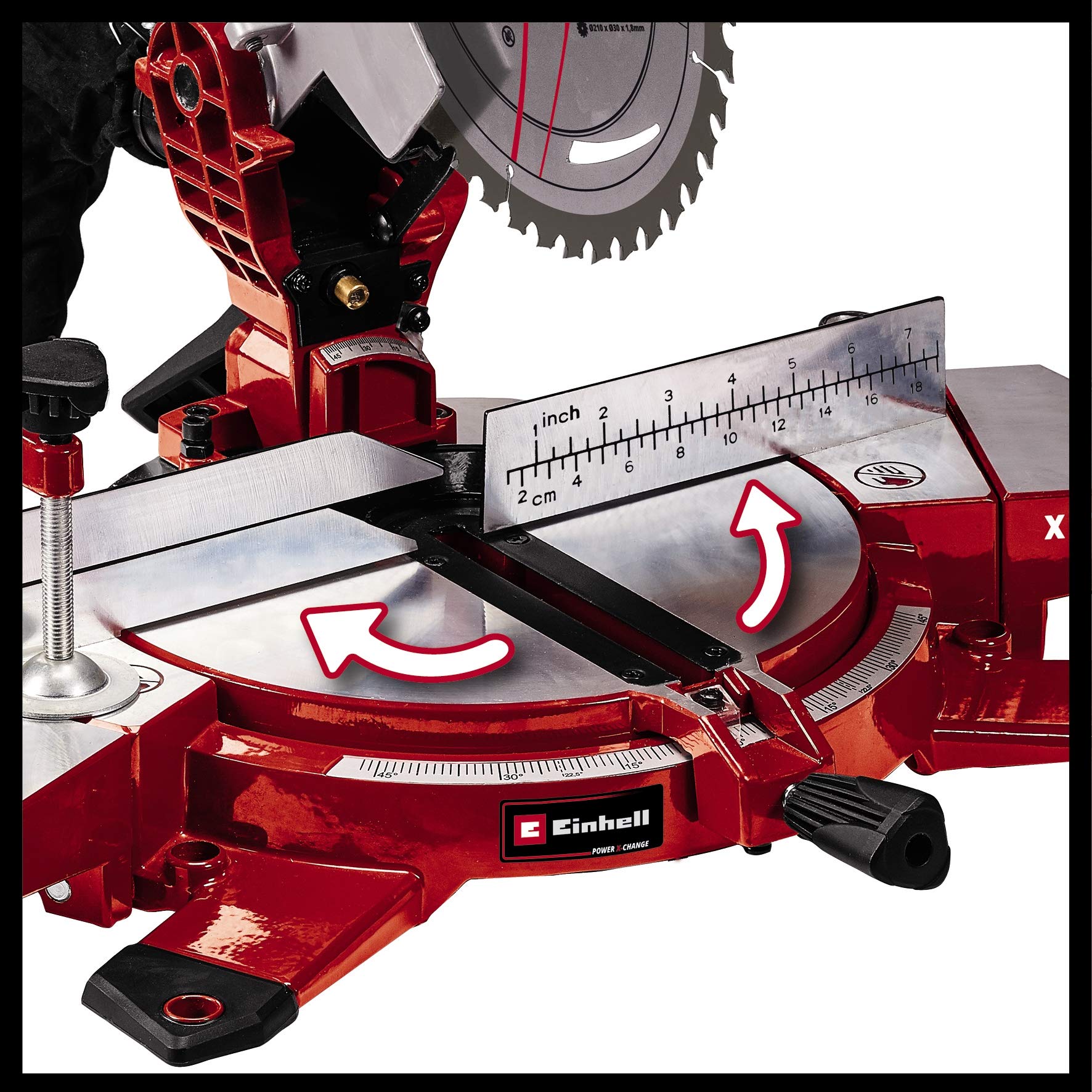 Einhell TE-MS 18/210 Li-Solo Piła ukośna akumulatorowa 18V 3000 min-1 Power X-Change