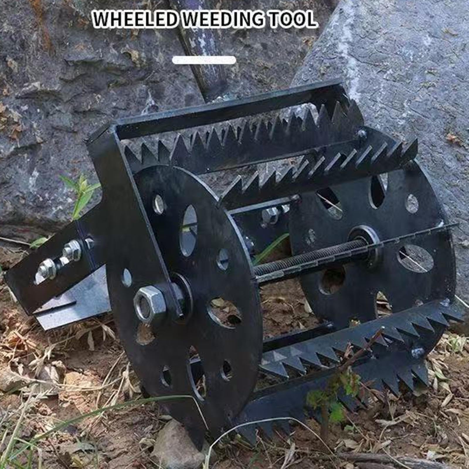 Desmalezadora Rotativa, Aireador de Césped, Cultivador Manual de Mano Resistente para Eliminar Malezas, Cultivador Manual de Empuje para Jardín, Patio