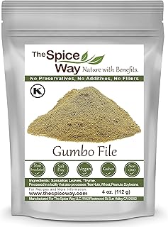 The Spice Way Gumbo File - (4 oz) Gumbo File Powder Made with premium ground Sassafras tree leaves