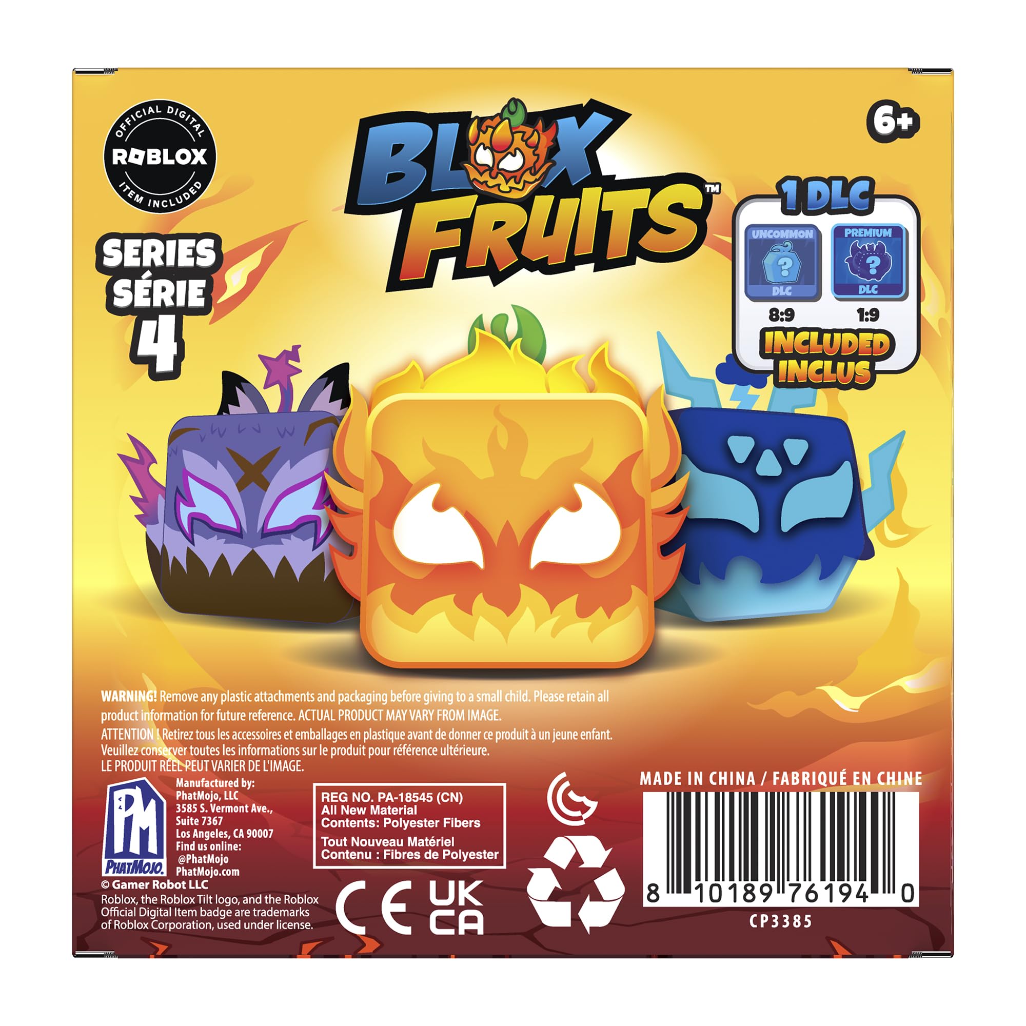 Blox Fruits Seria 4 Mystery Plush - 10 cm kolekcjonerska - zawiera kod DLC