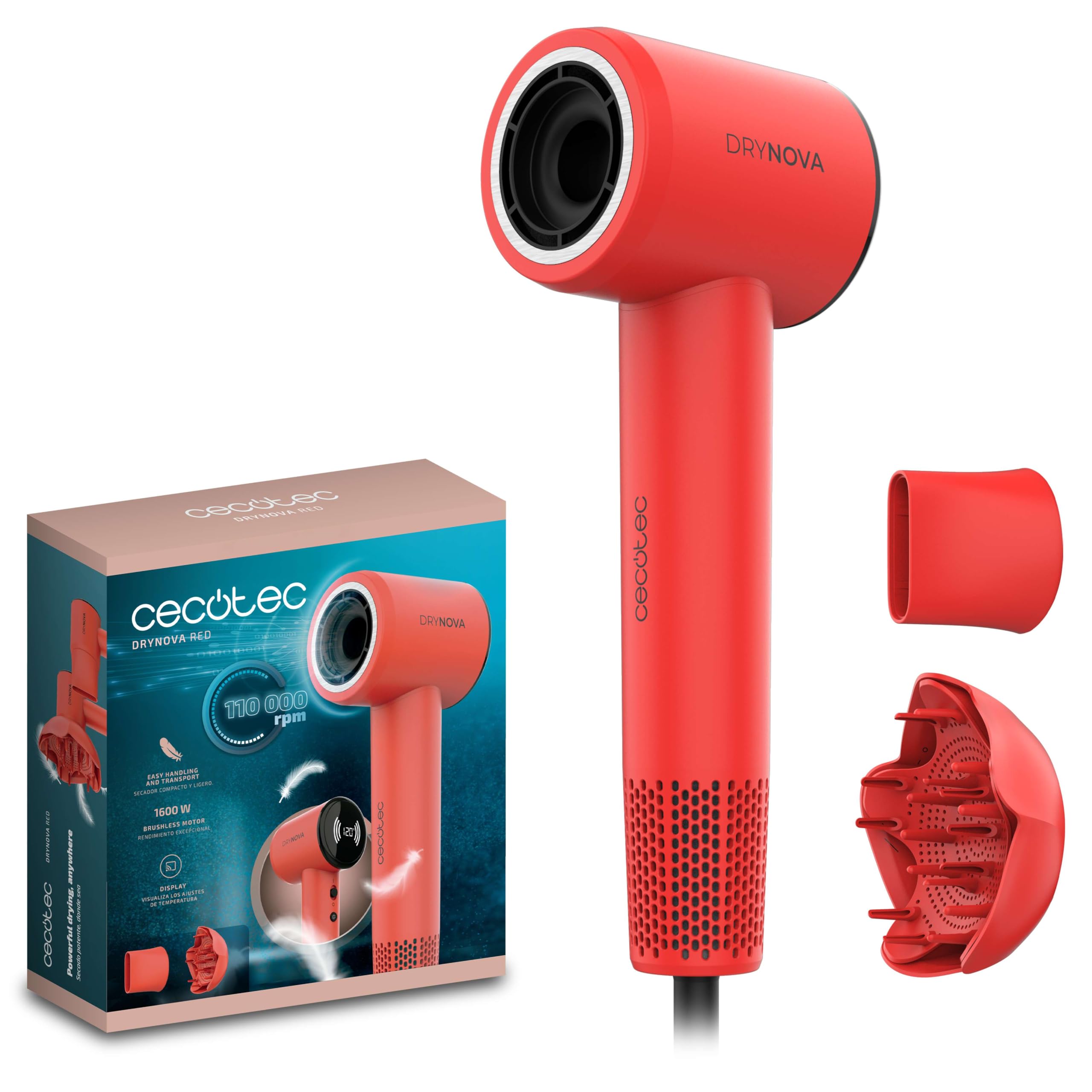Sèche-cheveux générateur d'ions Cecotec DryNova pour éviter les cheveux abîmés - 7