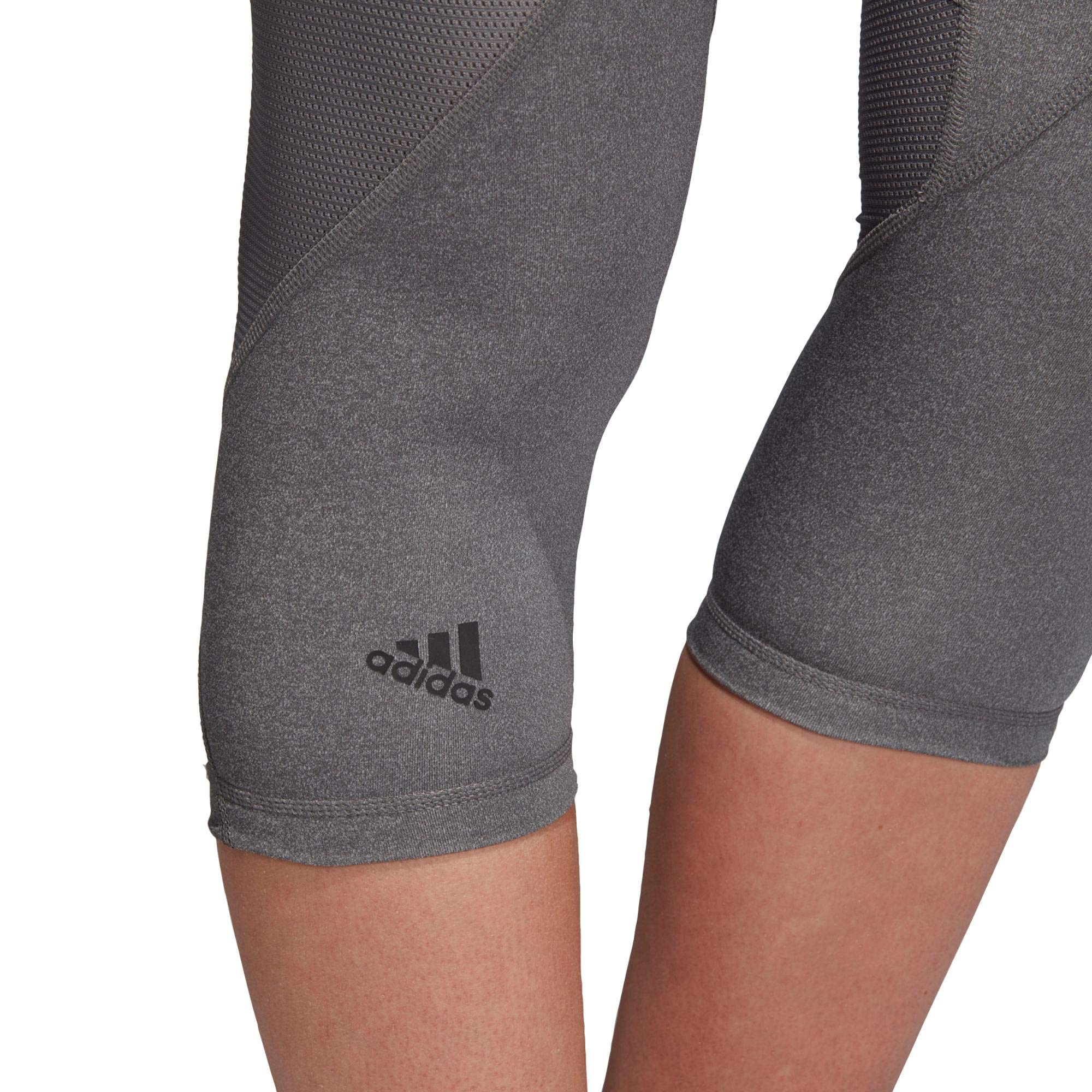 adidas Alphaskin Sport Heather legginsy damskie 3/4 szary