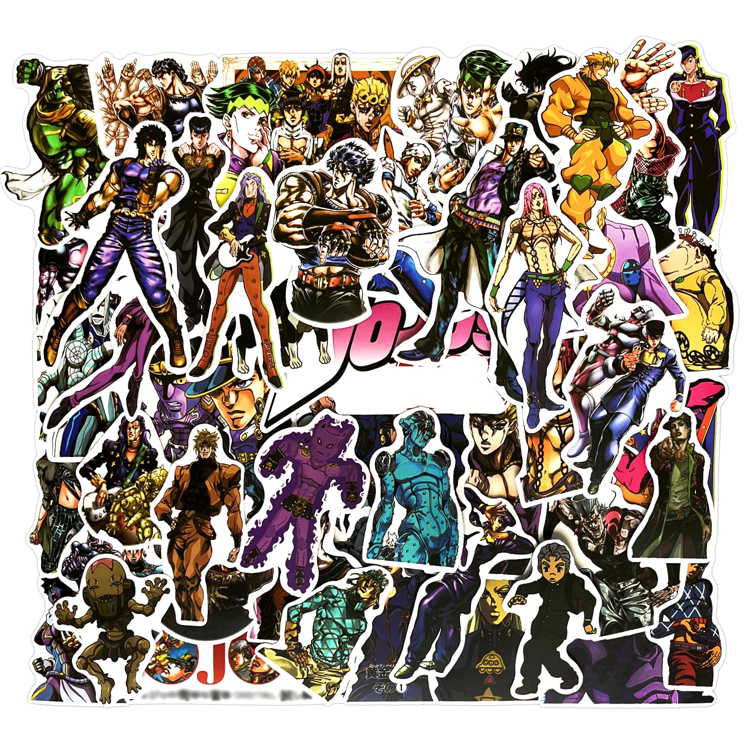 キャラクターシール ステッカー 大量まとめ売り Amazon.co.jp: 50枚セット アニメキャラクターシールパック 奇妙な冒険