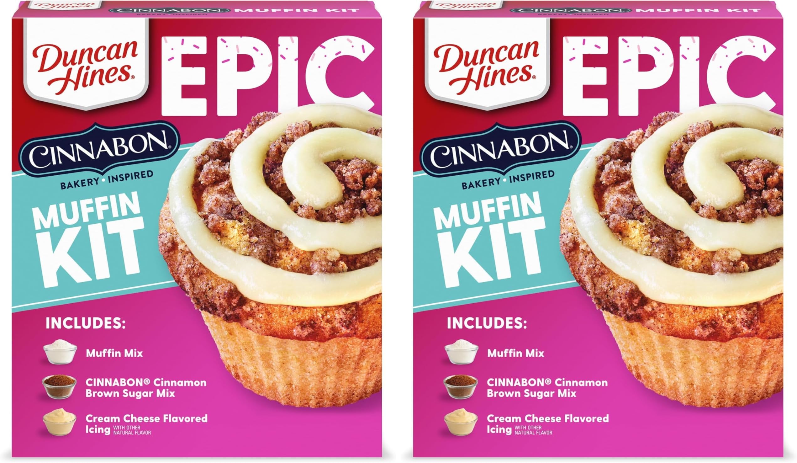 Epic Cinnabon Bakery Inspired Muffin Kit, 32.42 oz. (Pack of 2)