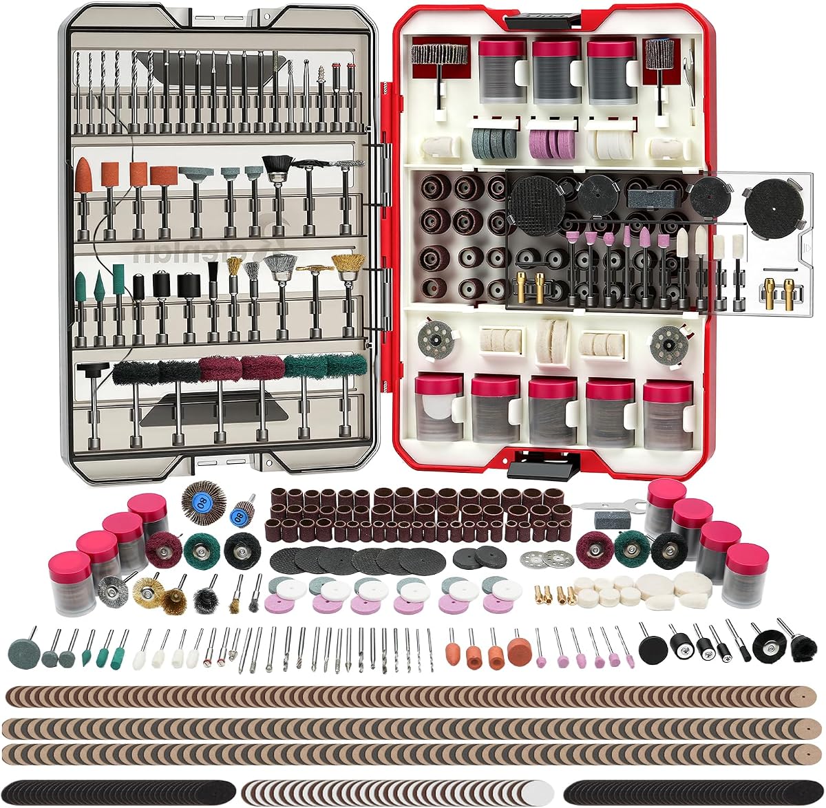 699PCS Rotary Tool Accessories Kit, 1/8" Universal Shank | Compatible with Dremel, Rotary Tool Attachments for Sanding, Cutting, Grinding, Polishing, Drilling