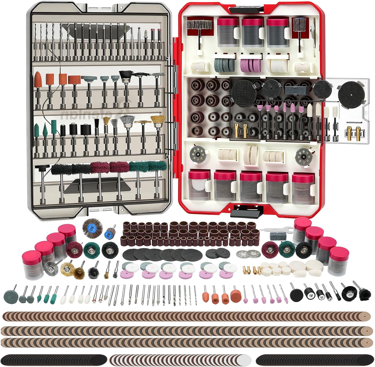699PCS Rotary Tool Accessories Kit, 1/8" Shank Rotary Tool Bit for Dremel, Universal Attachments for Cutting, Sanding, Polishing, Grinding, Drilling