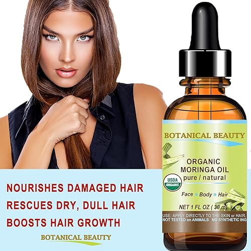 Miniatura 6 de Botanical Beauty ACEITE DE MORINGA CERTIFICADO ORGÁNICO. 100% PuroNaturalSin diluir. 1 Fl.oz.- 1.0 fl oz. Para el cuidado de la piel, el cabello,