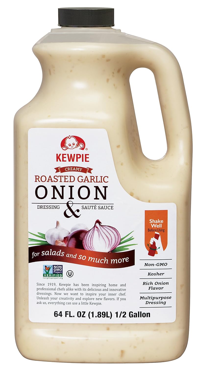 Kewpie Roasted Garlic Onion Dressing & Sauce, 64 Oz