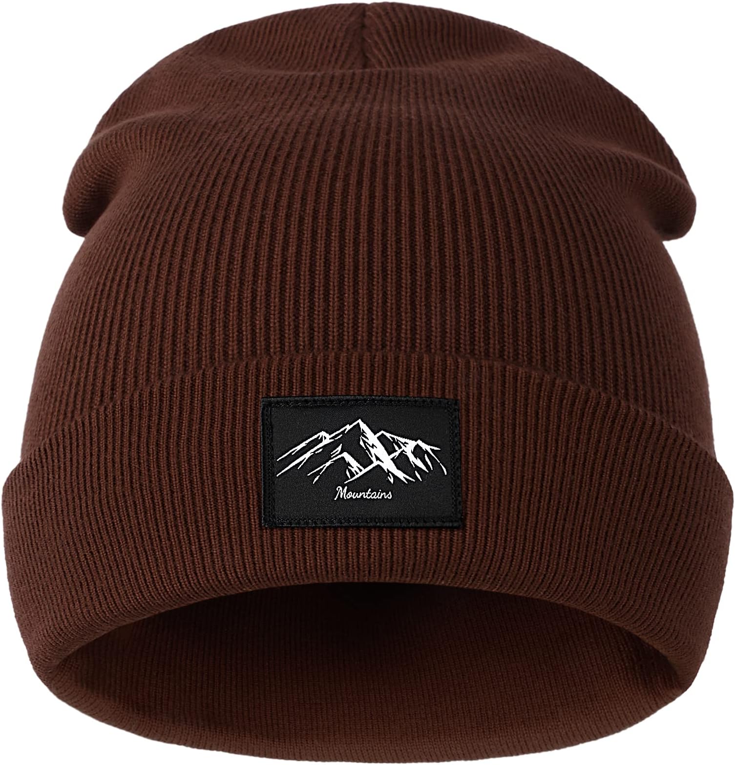Eoslya Winter Beanie for Men Cuffed Knitted Beanie Hat Stretchy Soft Thermal Beanie Hat for Men