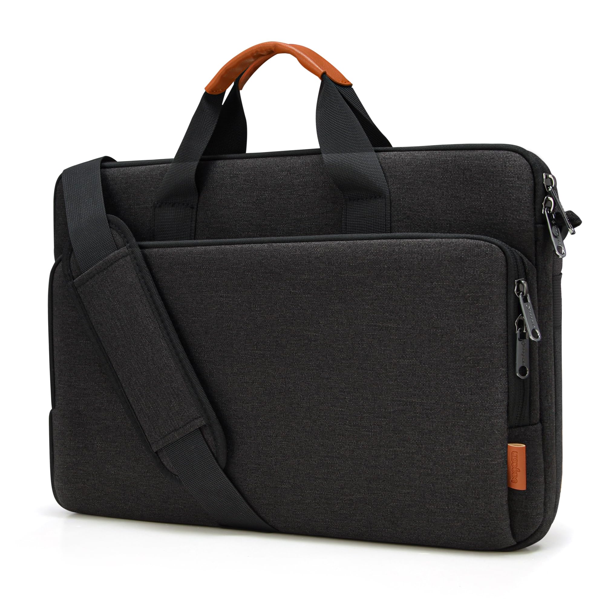 bagasin Borsa per laptop, valigetta per computer portatile compatibile da 15,6" a 17,3", borsa a tracolla estensibile, borsa messenger, borsa da trasporto per notebook e PC
