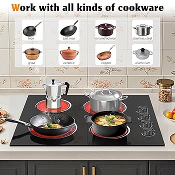Amazon.com: 24 Inch Electric Cooktop, Nefaracy 6000W