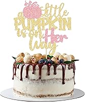 Vista 40 de 24 decoraciones de calabaza Oh Baby para cupcakes con purpurina de calabaza para cumpleaños, baby shower, decoración de pastel de cumpleaños, baby