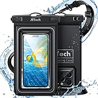 Vista 1 de JETech Bolsa flotante impermeable para teléfono, paquete de 2 fundas a prueba de agua para iPhone 17e 17 16e 16 15 14 Air Pro Max Plus, Galaxy S26