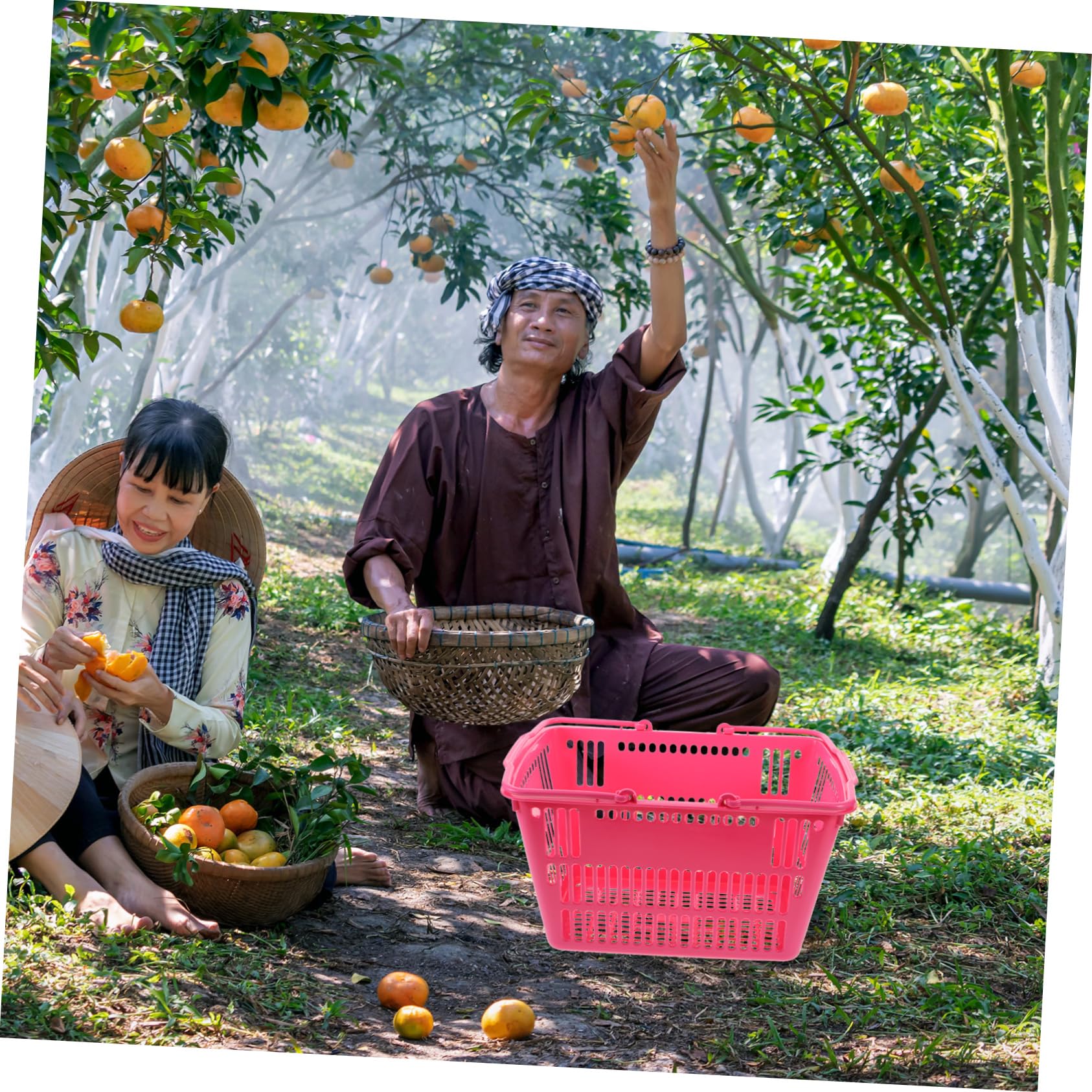 Anneome Cesta De La Compra Artículos Diversos Contenedor De Almacenamiento Cesta Hueca Pequeña Cesta De Ducha Escritorio Cestas Cestas Con Asa Cómoda Cesta Cesta De Supermercado Cestas