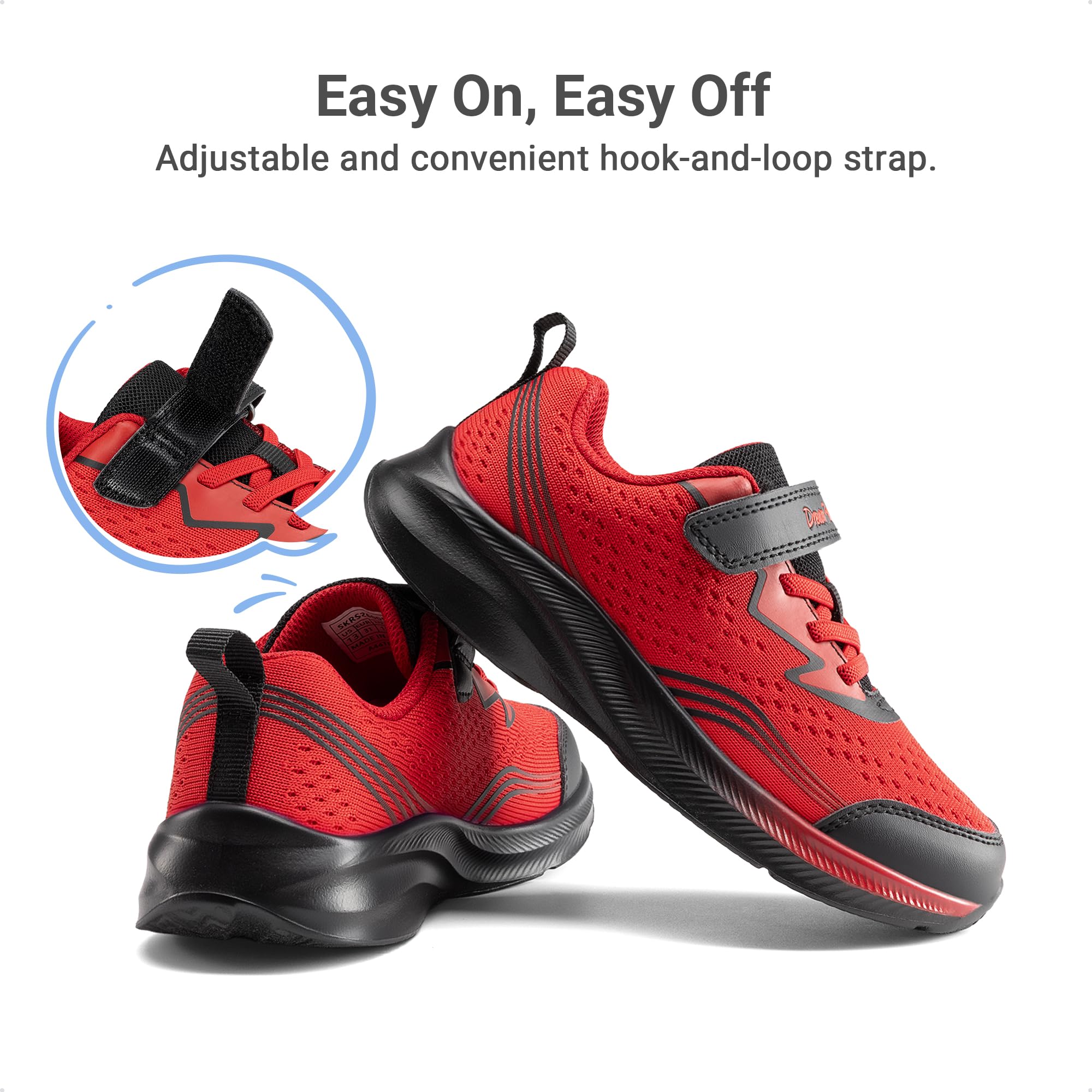 DREAM PAIRS Chaussures de Sport Enfant Légères Baskets Garçon Fille Respirantes et Confortables, pour École Running et Activités Quotidiennes