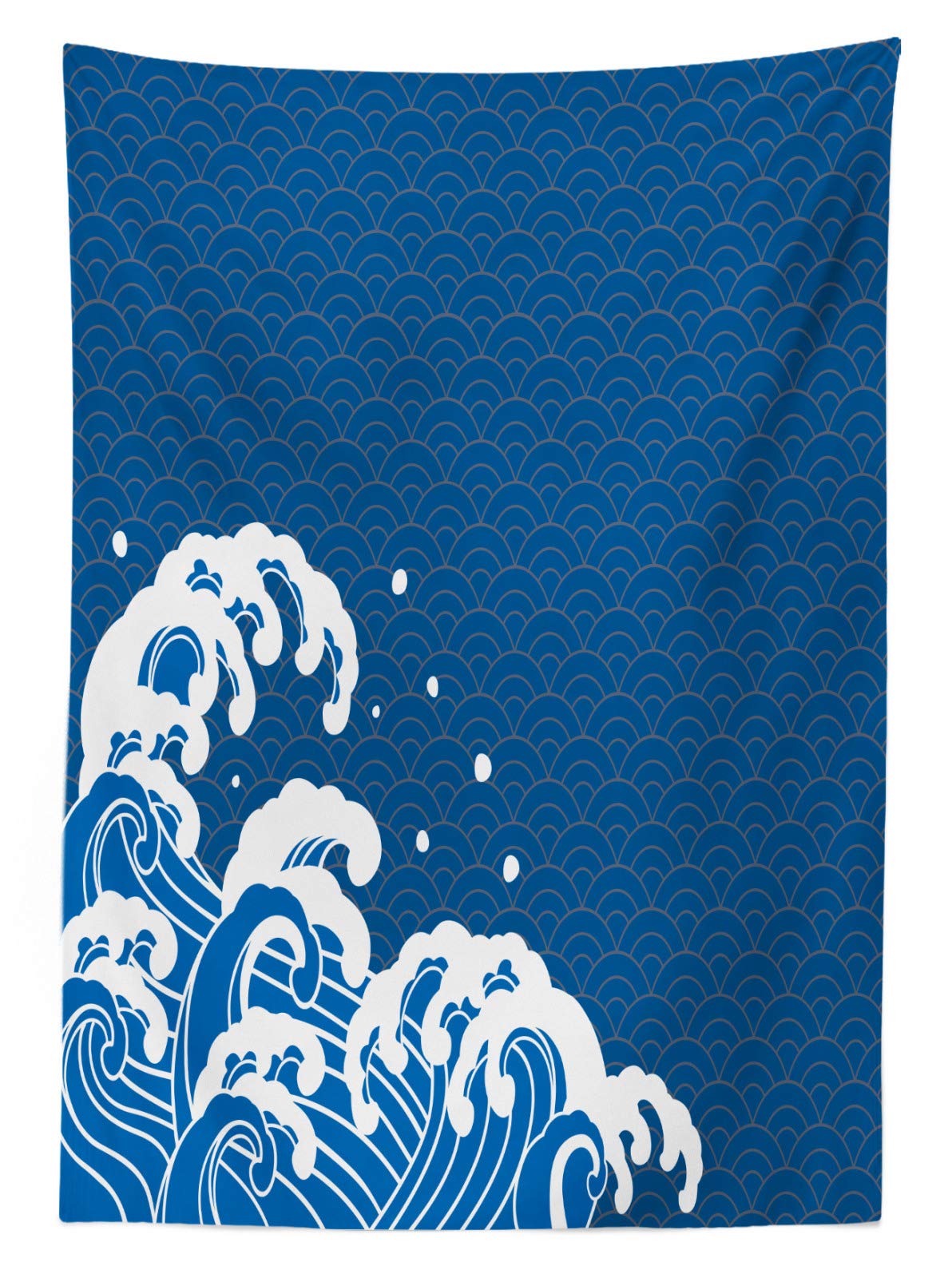 Tovaglia Rettangolare ABAKUHAUS Saluto Giapponese – Design Squama Orientale, 140x200 Cm, Elegante E Resistente Per Cucina E Sala Da Pranzo