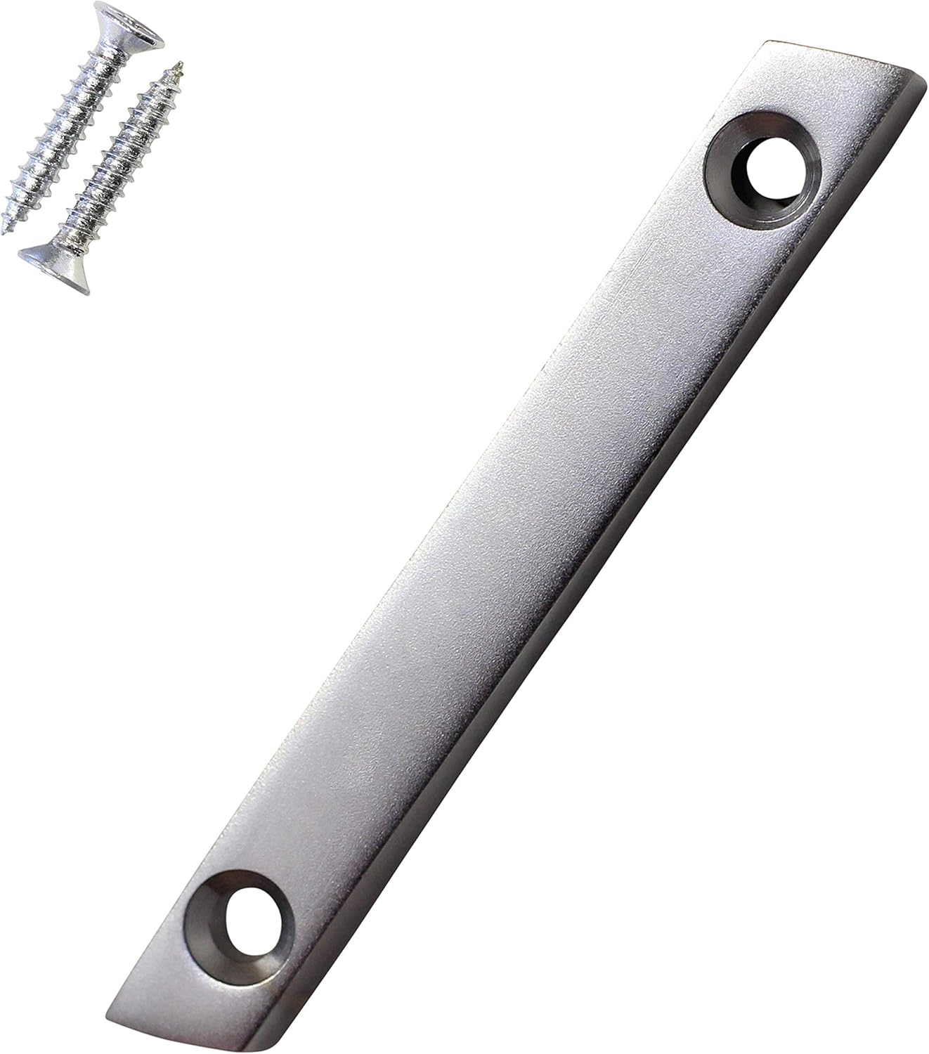 RCH Hardware 2351SLA-SC050 Brass 2Inch Tall House Mailbox Slash Symbol with Matching Screws (/, Satin Chrome)