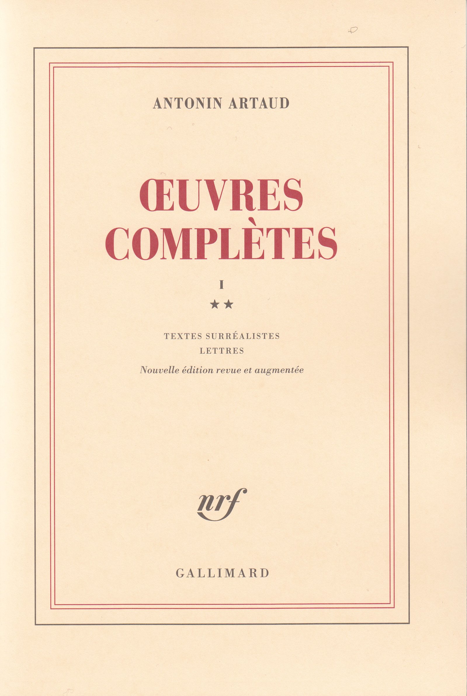 Œuvres complètes (1): Tome 1, Volume 2