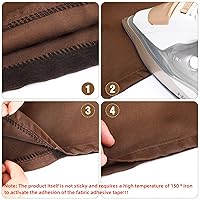 Vista 5 de Outus 2 rollos de cinta de dobladillo de tela adhesiva para planchar sin coser para pantalones cada 1/2 pulgada (blanco)