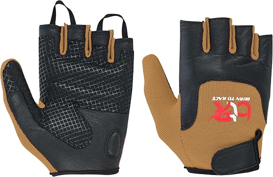 Kids Wheelchair and Cycling Gloves Fingerless Leather Palm Gloves for Boys and Girls Durable Long Thumb Design for Mobility, Wheelchair, and Bike Riding