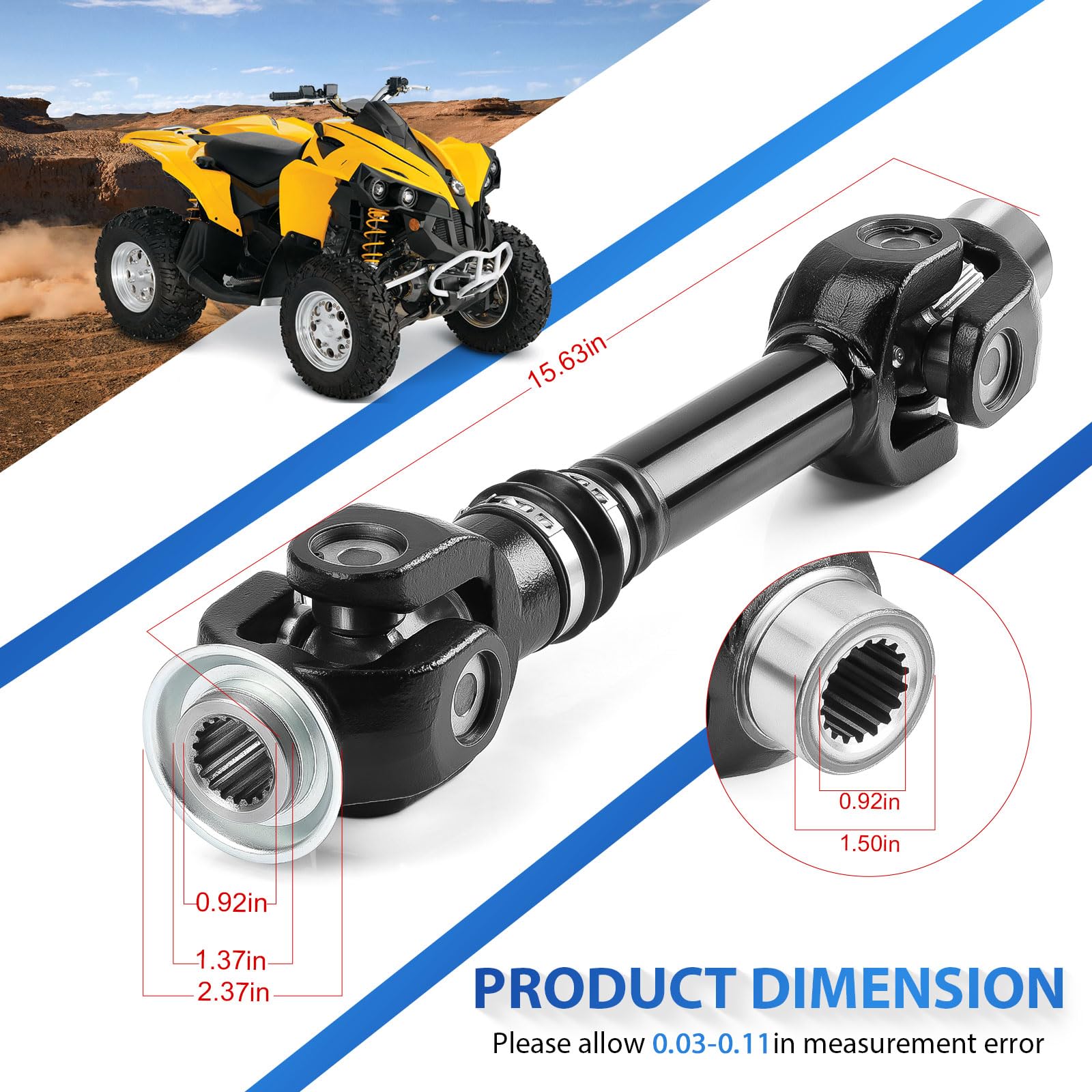 Rear Propeller Shaft Rear Drive Shaft For Can-Am Outlander & Renegade ...