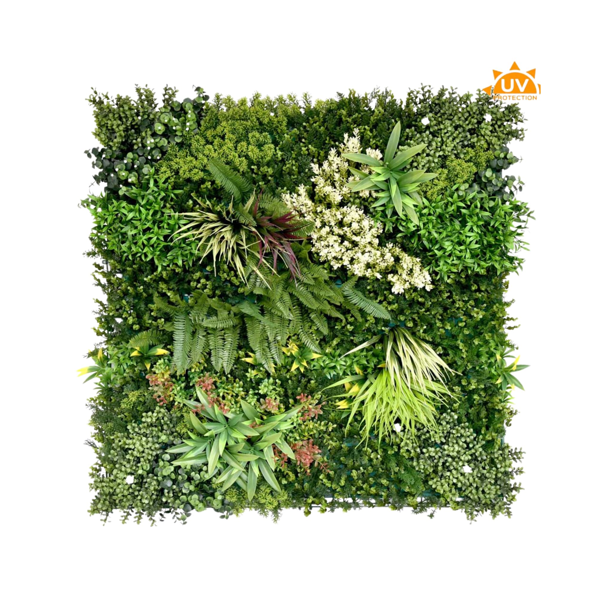 SMPLY. | Cuadro Vegetal o Jardin Vertical de Plantas Artificiales | 100 x 100 cm | Ideal para decoración de Pared, Tanto Interior como Exterior