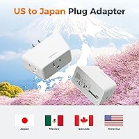 Vista 6 de TESSAN - Extensor de salida de pared de enchufe múltiple, 2 unidades, divisor de extensión de enchufe de CA de 3 vías, adaptador de enchufe de 3