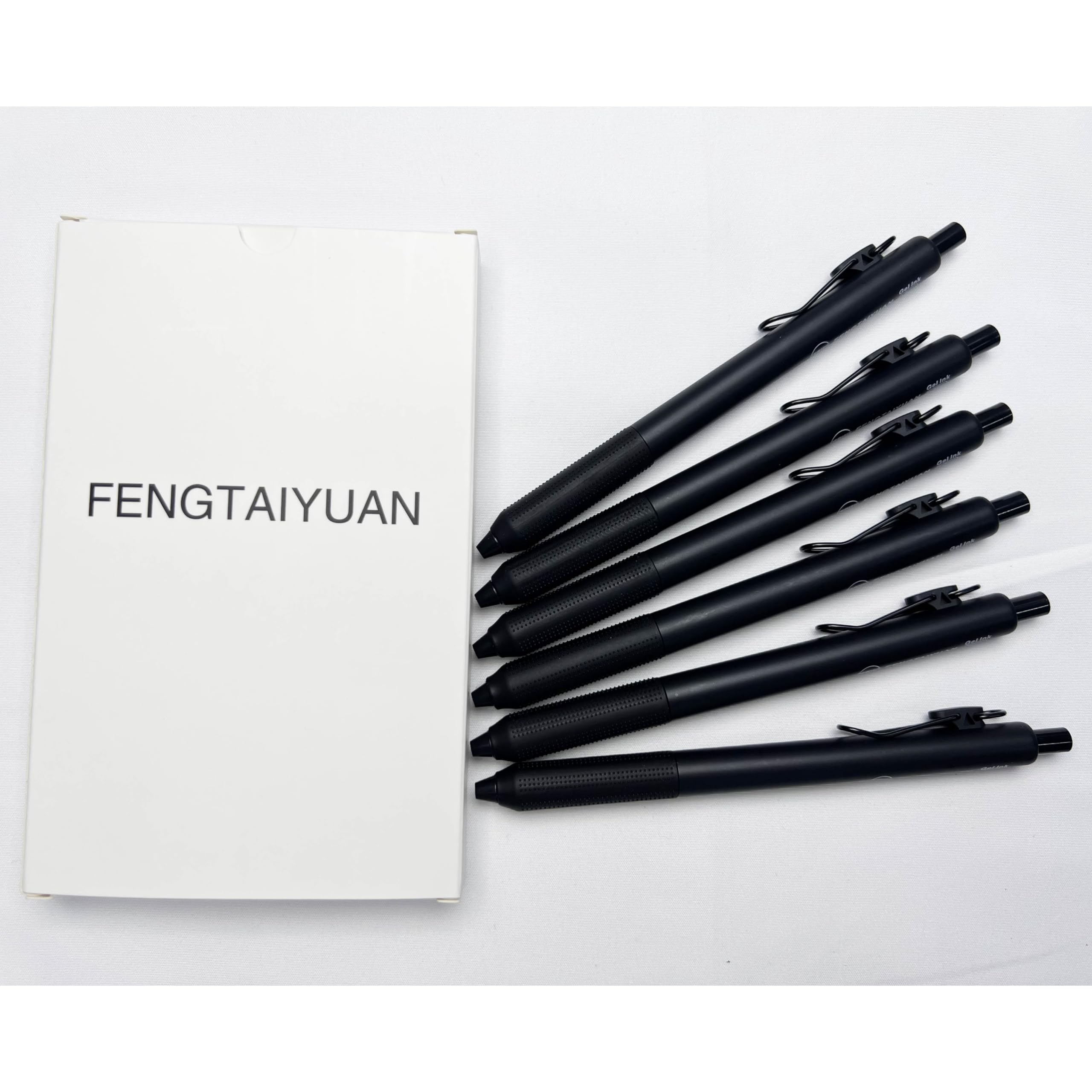 FengtaiyuanZYHGelB07x6, Gel Ink Rollerball Pens, Black Ink, Fine Point 0.7mm, 6 Count, Writting Pens, Smooth (ZYHGelB07x6)