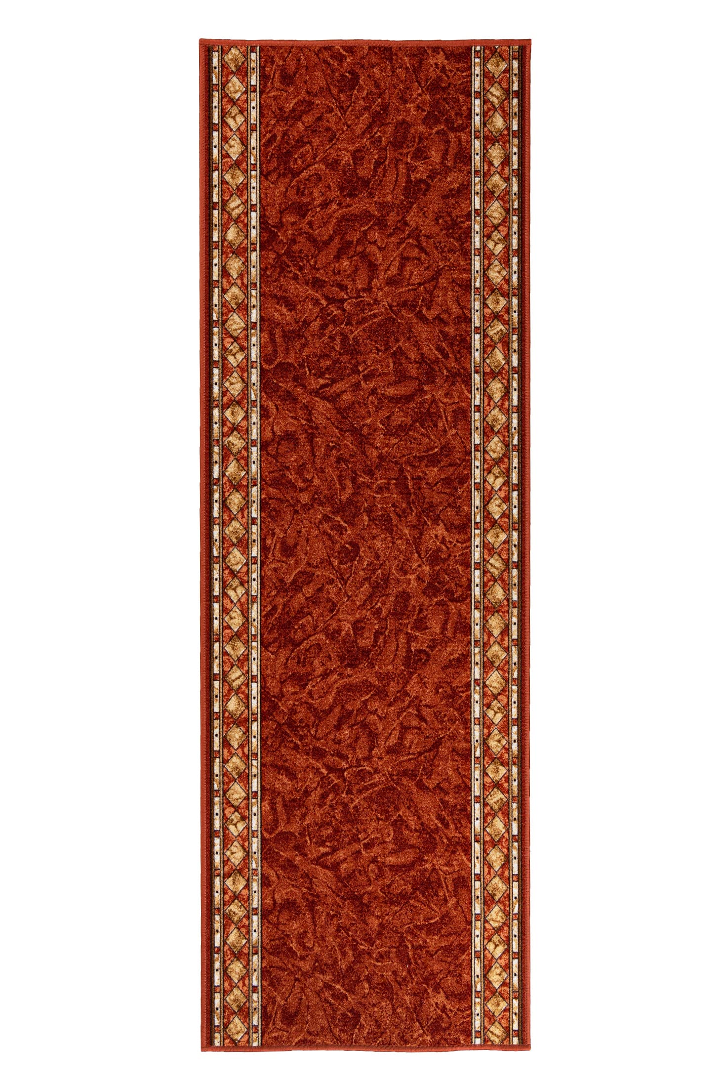 Mazovia Tappeto Passatoia Corridoio 67x375cm Arancione Classico Morbido