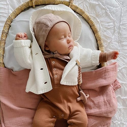 Miniatura 5 de Ely's & Co. Paquete de 2 mantas de muselina de algodón para bebé, niño o niña, 100% muselina de algodón, extra grandes (47 x 47 pulgadas), rosa