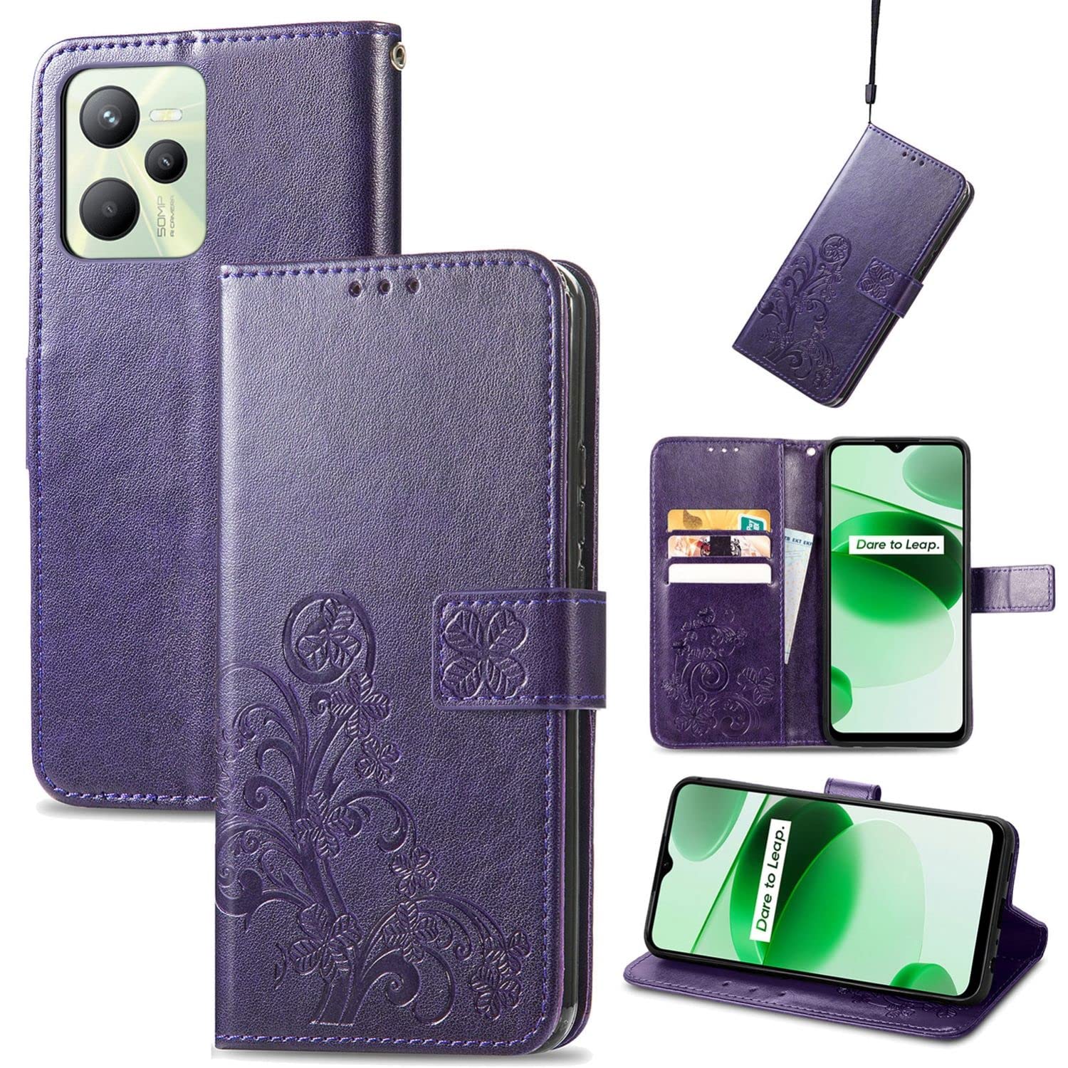 Housse Realme C35 violette idéale pour vos sorties et déplacements