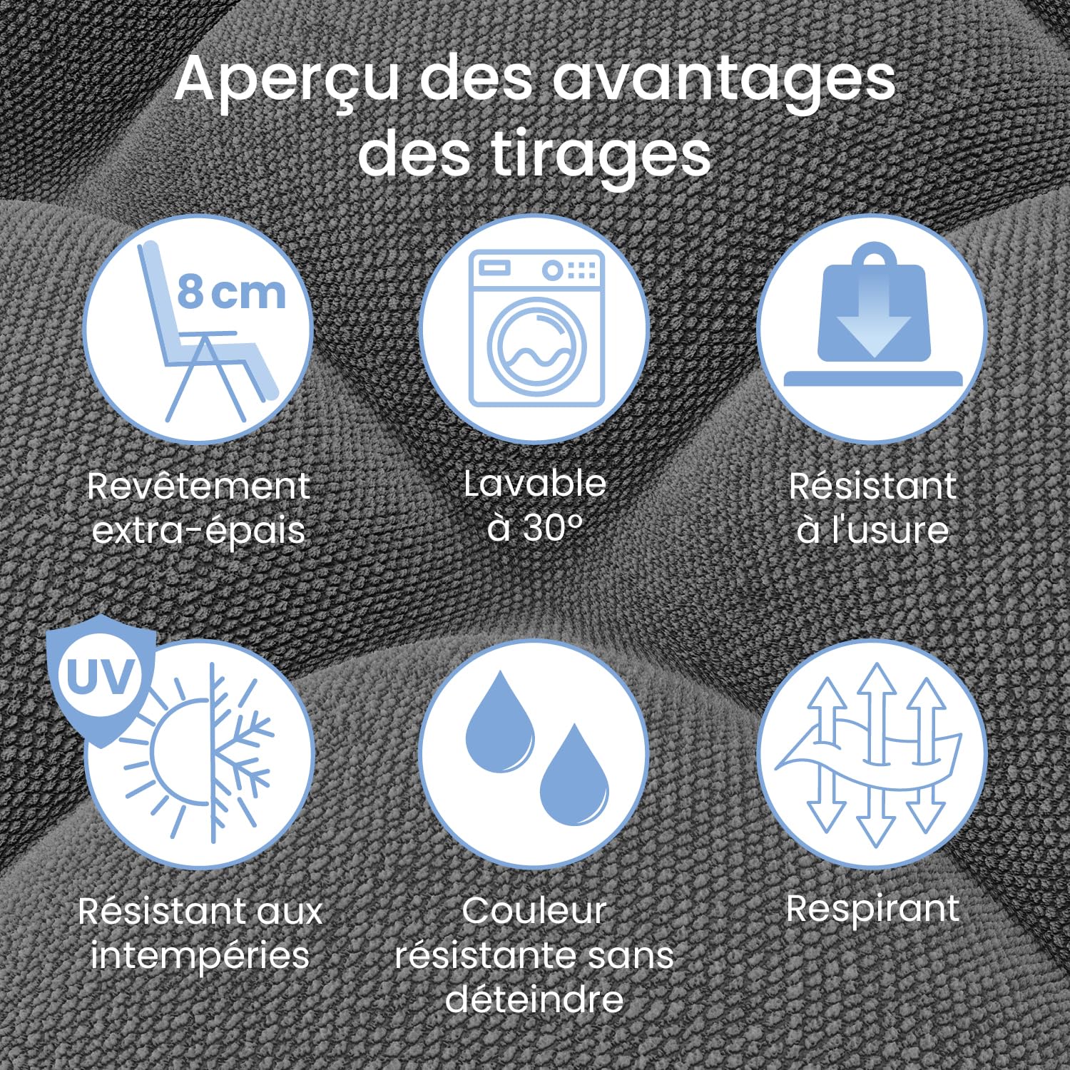 ELONEO Chaise longue pliante avec coussin premium, transat de jardin résistant aux intempéries, capacité de charge 200 kg, fauteuil de jardin avec dossier réglable, coussin appui-tête et porte-gobelet