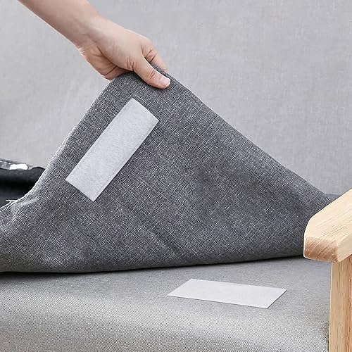 Miniatura 7 de Cinta autoadhesiva de gancho y bucle, cinta adhesiva resistente para el hogar, oficina, escuela, automóvil y organización de manualidades (18 pies x