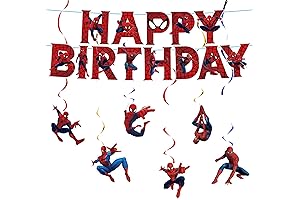 Spiderman Birthday Banner Party Decoration for Kids
