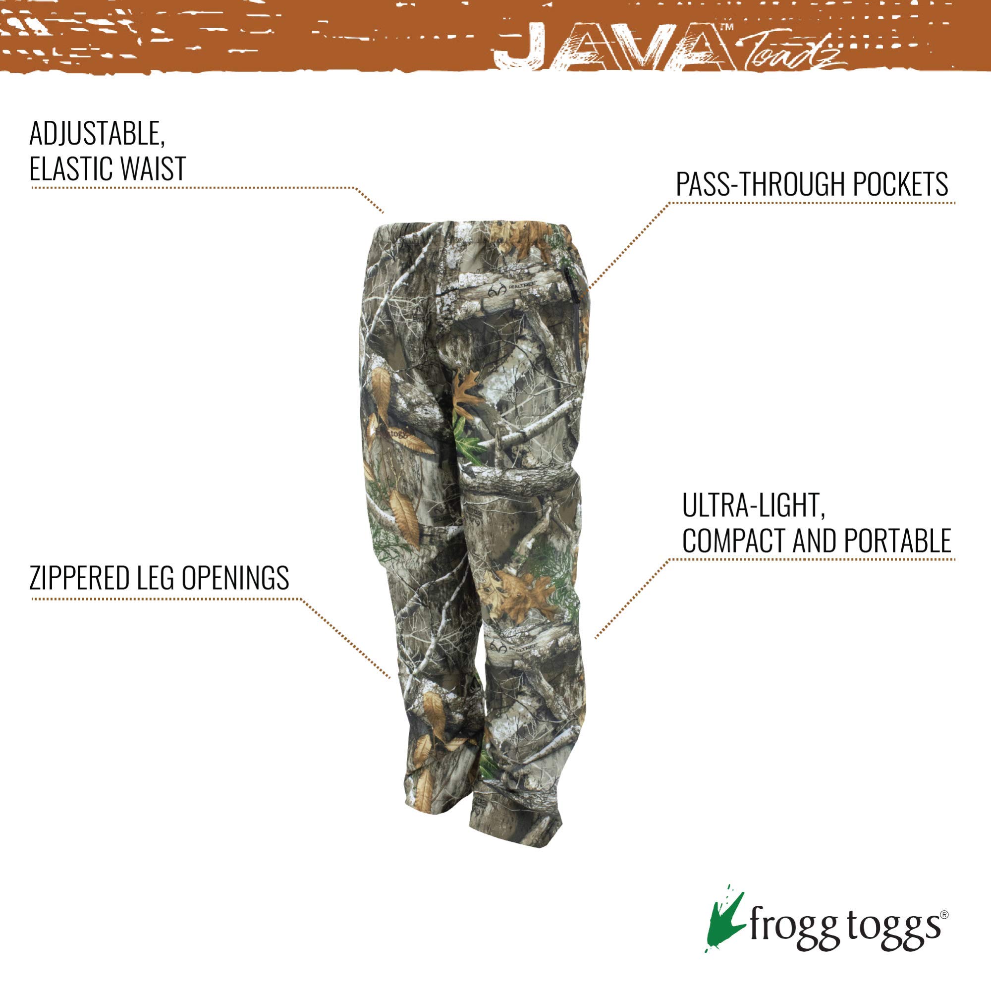 FROGG TOGGS Men's Java Toadz 2.5 Waterproof Rain Pant