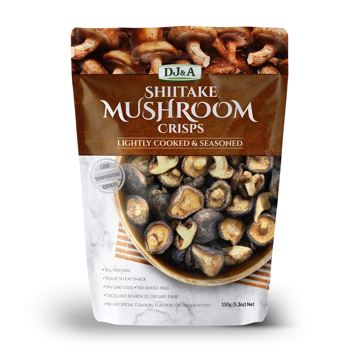 DJ&A SHIITAKE MUSHROOM CRISPS 5.29oz/ 150g (1) Amazon.in Grocery & Gourmet Foods
