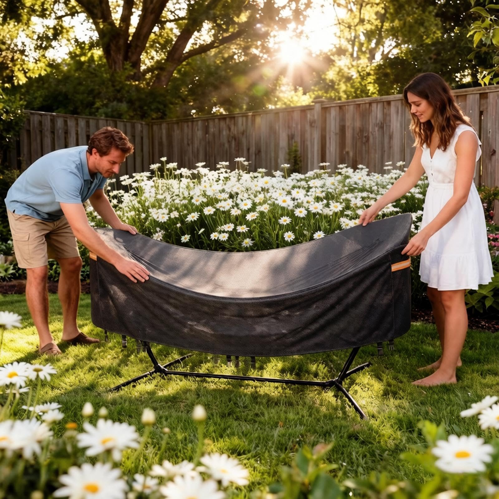 de hamaca Protector Resistente Antipolvo de Alta Durabilidad | Cubierta Pesada para Hamaca para Actividades al Aire Libre Ciclismo Montañismo Camping Picnic Jardín Patio