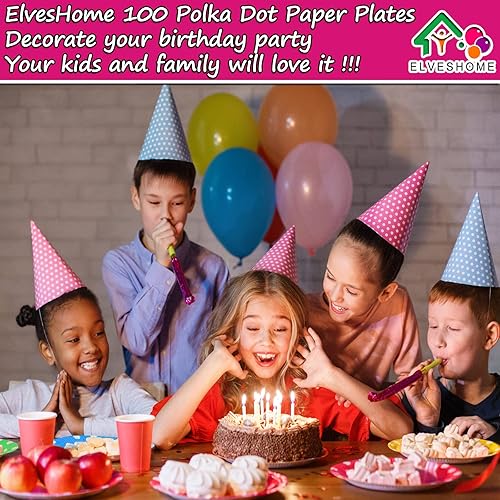 Miniatura 4 de 100 platos desechables, platos de papel de 9 pulgadas, platos desechables para fiestas, bodas, platos de papel de postre para pasteles, platos de