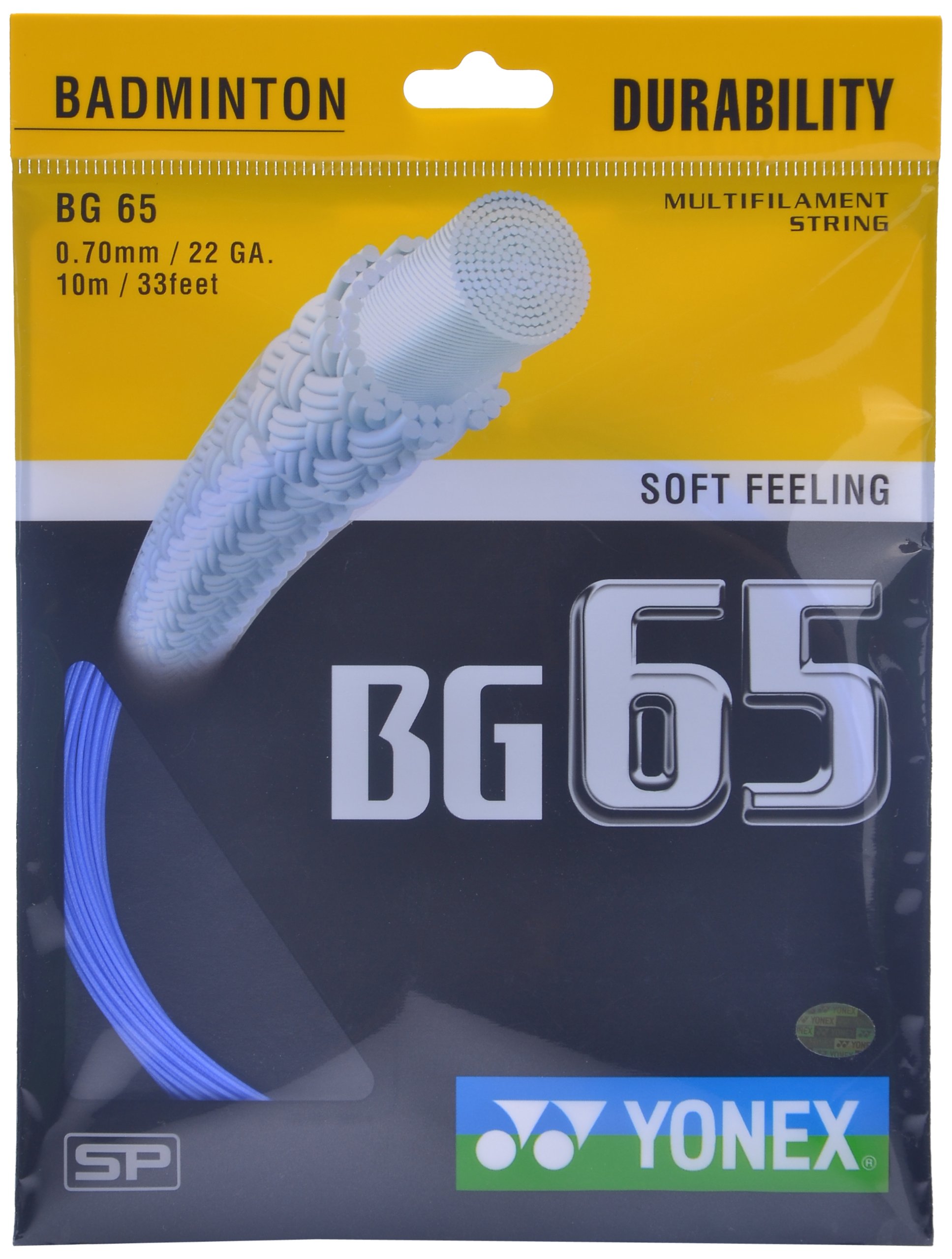 YONEX BG65 Corda da Badminton 10 m Set, Lavender