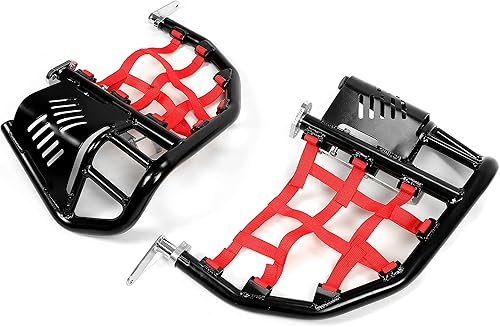 Miniatura 4 de Kojem Estriberas Nerf compatibles con Honda Sportrax 400 TRX 400EX 400X todos los años (Nerfs negros y redes rojas)