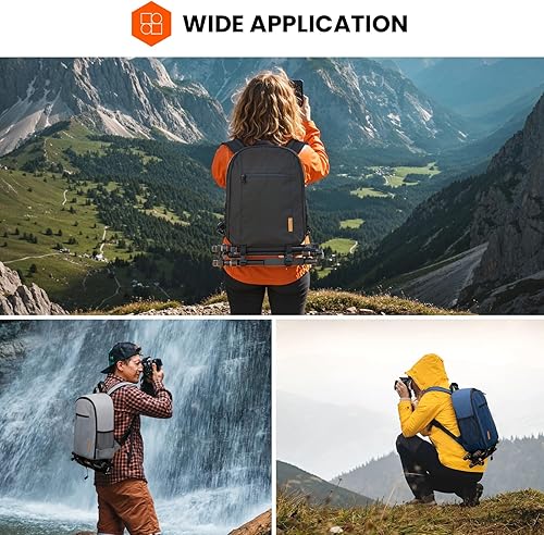 Miniatura 9 de TARION Mochila para cámara fotográfica bolsa para cámara DSLR con funda impermeable para laptop, compartimento para laptop, bolsa de fotos para